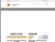 Tablet Screenshot of illuminazioneshop.com